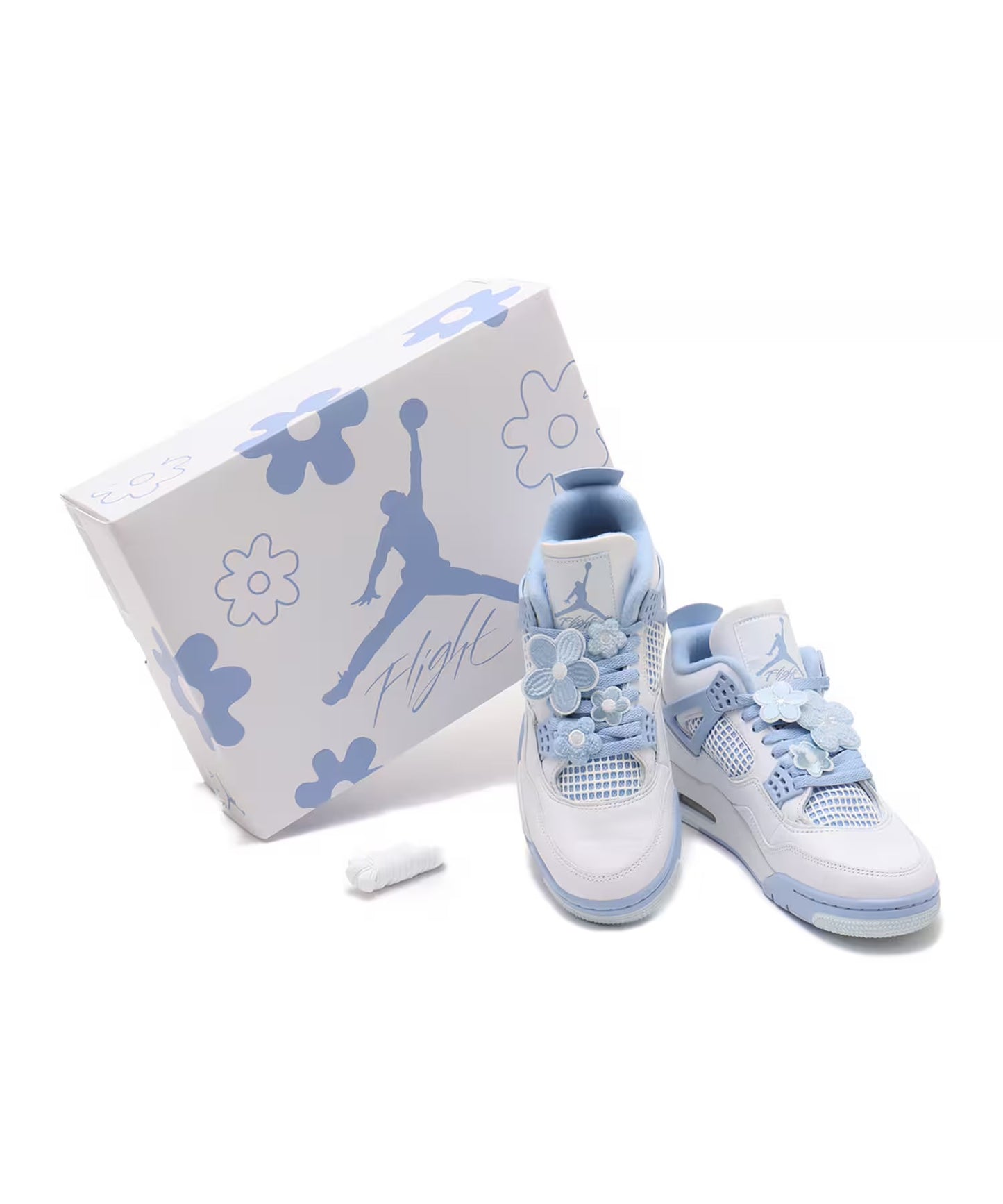 Nike Air Jordan 4 Aluminum 'Forget Me Not' HV0823-100 Women's Size
